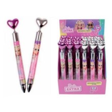 Barbie Kalp Başlıklı Versatil Kalem 24'lü Paket B-8036