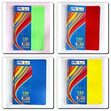 Ayraçlı Defter 17x24  4+1 150 Sayfa