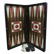 Tavla Ahşap Desenli Polyester 
