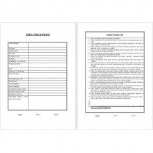 Pastel Kira Kontarı 100'lü paket 