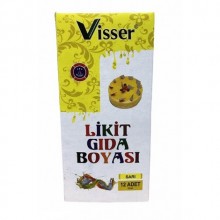 Likit Gıda Boyası Sarı 12'li Paket