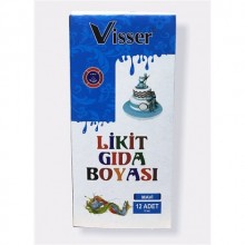 Likit Gıda Boyası Mavi 12'li Paket