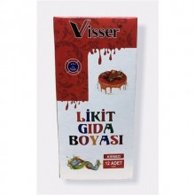 Likit Gıda Boyası Kırmızı 12'li Paket