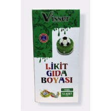 Likit Gıda Boyası Yeşil 12'li Paket