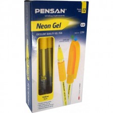Pensan Neon jel kalem sarı 1 mm 12'li