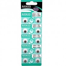 Komax AG3 Saat Pili 10'Lu Paket