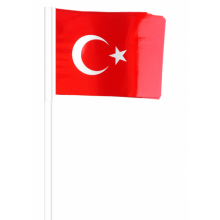 Kağıt Türk Bayrak Sopalı Küçük Boy 80'li
