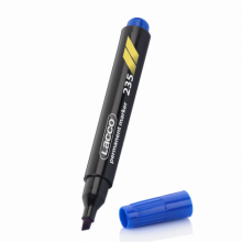 Lacco Permanent Markör Marker kesik uç koli kalemi mavi - 235-2