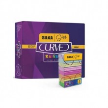 Silka Curved Rainbow Pastel Silgi 8'li 30'lu Kutu 