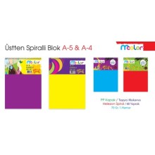 Not Defteri A4  Plasitik Kapak Kareli 6'lı Paket