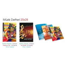 Müzik Defteri  A/4  24 'lü Paket