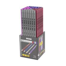 Silka Üçgen Metalik Kurşun Kalem 72’Lİ