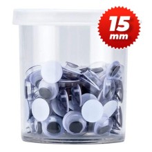 Puti Oynar Göz Siyah 15mm Tüp 12'li paket