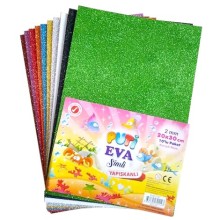 Puti Eva Simli Yapışkanlı A4 10'lu karışık renk