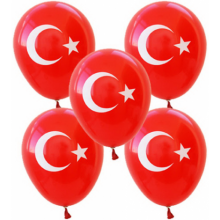 Ayyıldız Baskılı Balon 100'Lü