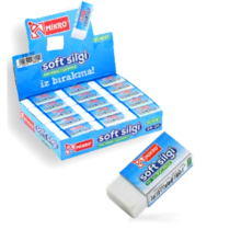 Mikro 2B-30TR Beyaz Soft Silgi 30'lu Paket