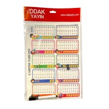 Çarpım tablosu kalemli tekli