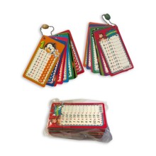 Çarpım tablosu kartları zincirli 10'lu paket