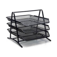 Evrak Rafı Metal Gövde Plastik Rafı 3'lü 