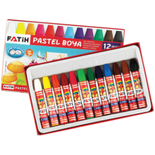 Fatih 12 Renk pastel boya yeni formül king size