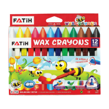 Fatih Üçgen Crayon 12 Renk Jumbo  Mum Boya  