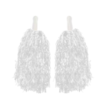 Beyaz Ponpon 2'li set