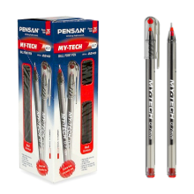 Pensan My-Tech kırmızı tükenmez kalem 0.7 mm 25'li