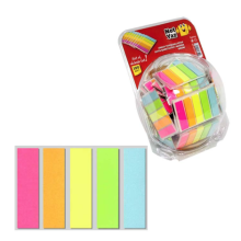 Yapışkanlı 5 renk neon renkli ayraç 12x45mm 20 yaprak