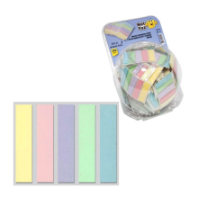 Yapışkanlı 5 renk pastel renkli ayraç 12x45mm 20 yaprak