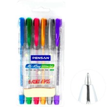 Pensan simli gel set 6 renk