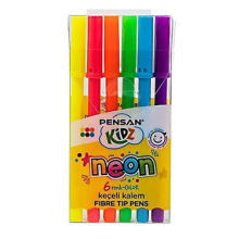 Pensan Kidz Neon Keçeli Kalem 6'lı