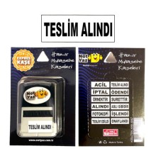 Hazır Teslim Alındı Kaşesi
