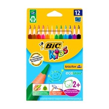 BİC Evolution Üçgen Jumbo Kuru Boya Kalemi 12 Renk