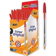 Bic Cristal Medium Tükenmez Kalem Kırmızı 50'li 