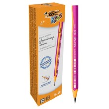 Bic Kids Evolution Jumbo Üçgen Kurşun Kalem Pembe 12'li