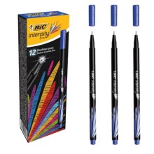 Bic Intensity Fineliner keçeli kalem mavi 0.4mm 12'li