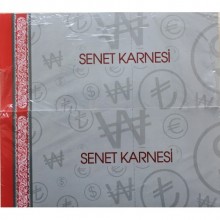 Pastel Senet Karnesi 12'Li / Pastel