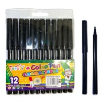 TongDi Keçeli Kalem Siyah Renk 12'li