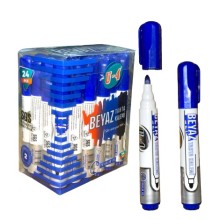 U-4 Beyaz Tahta Kalemi Mavi 24'lü PVC Kutu