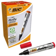 Bic Marking 2000 Yuvarlak Uç Koli Kalemi Kırmızı 12'li