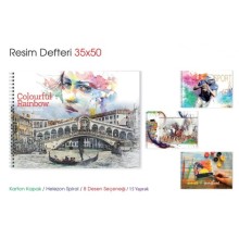 Mcolor Resim Defteri 35x50 Plastik Kapak 12'li