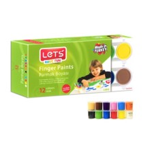 Lets Parmak Boyası 12 Renk x 25ml