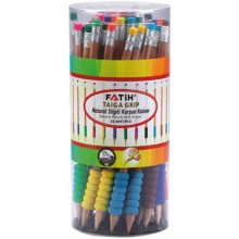 Fatih Kurşun Kalem Taiga Natural Silgili 36'lı