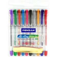 Pensan Tükenmez Kalem My-King Jel Simli 10 Renk