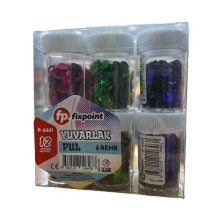 Fixpoint Yuvarlak Pul 12'li  Paket P-6461 