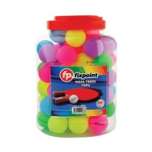 Fixpoint Pinpon Topu Renkli Kavanozlu 60'lı Paket P-2883