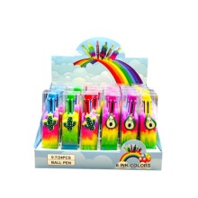 Tükenmez Kalem 6 Renk Unicorn Ay 24'lü Paket 