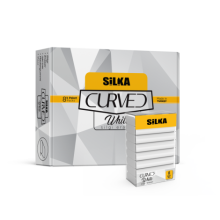 Silka Curved Rainbow Beyaz Silgi 8'li 30'lu Kutu 