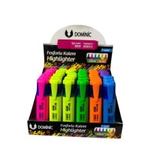Dominic Fosforlu Kalem 6 Renk 36'lı 