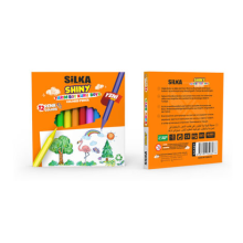 Silka Yarım Boy 12'li Kuru Boya